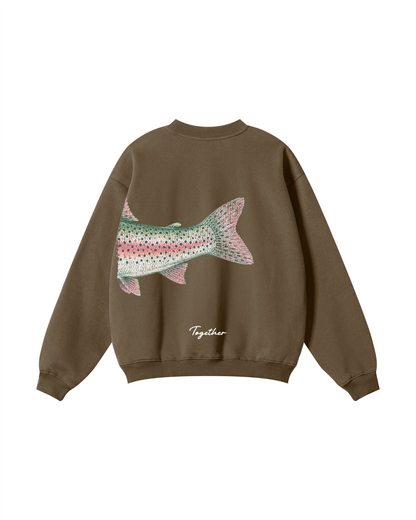 Better Together Steelhead Matching Couple Crewnecks