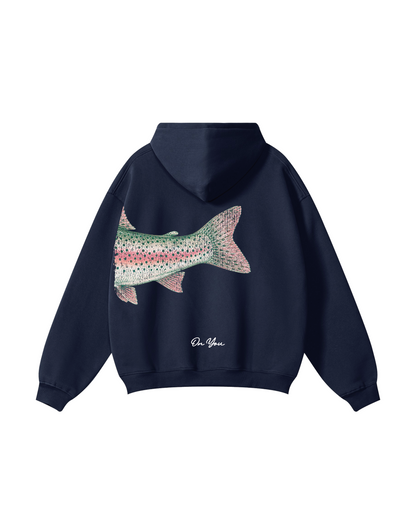 His and Her Fishing  Rainbow Trout Unisex Hoodie Bundle