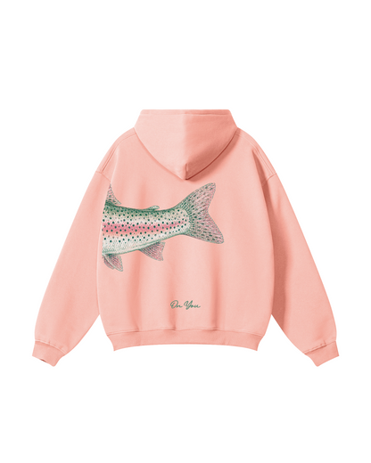 His and Her Fishing  Rainbow Trout Unisex Hoodie Bundle