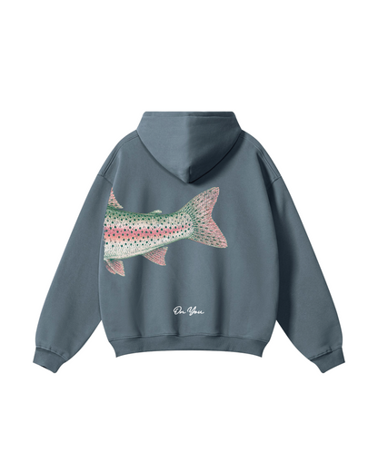 His and Her Fishing  Rainbow Trout Unisex Hoodie Bundle