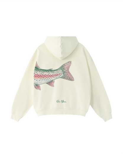 His and Her Fishing  Rainbow Trout Unisex Hoodie Bundle