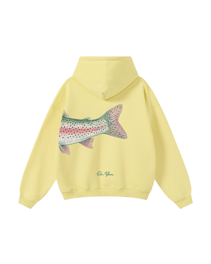 His and Her Fishing  Rainbow Trout Unisex Hoodie Bundle