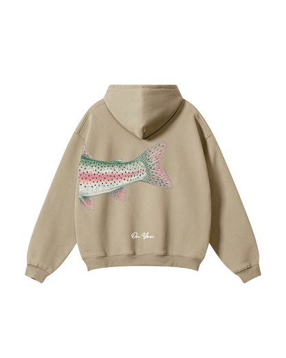 His and Her Fishing  Rainbow Trout Unisex Hoodie Bundle