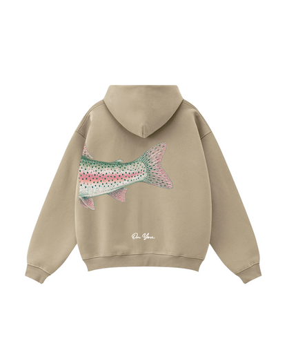 Hooked On You Steelhead Matching Couple Zip Hoodies Set
