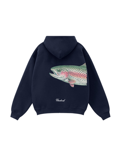 Hooked On You Steelhead Matching Couple Zip Hoodies Set