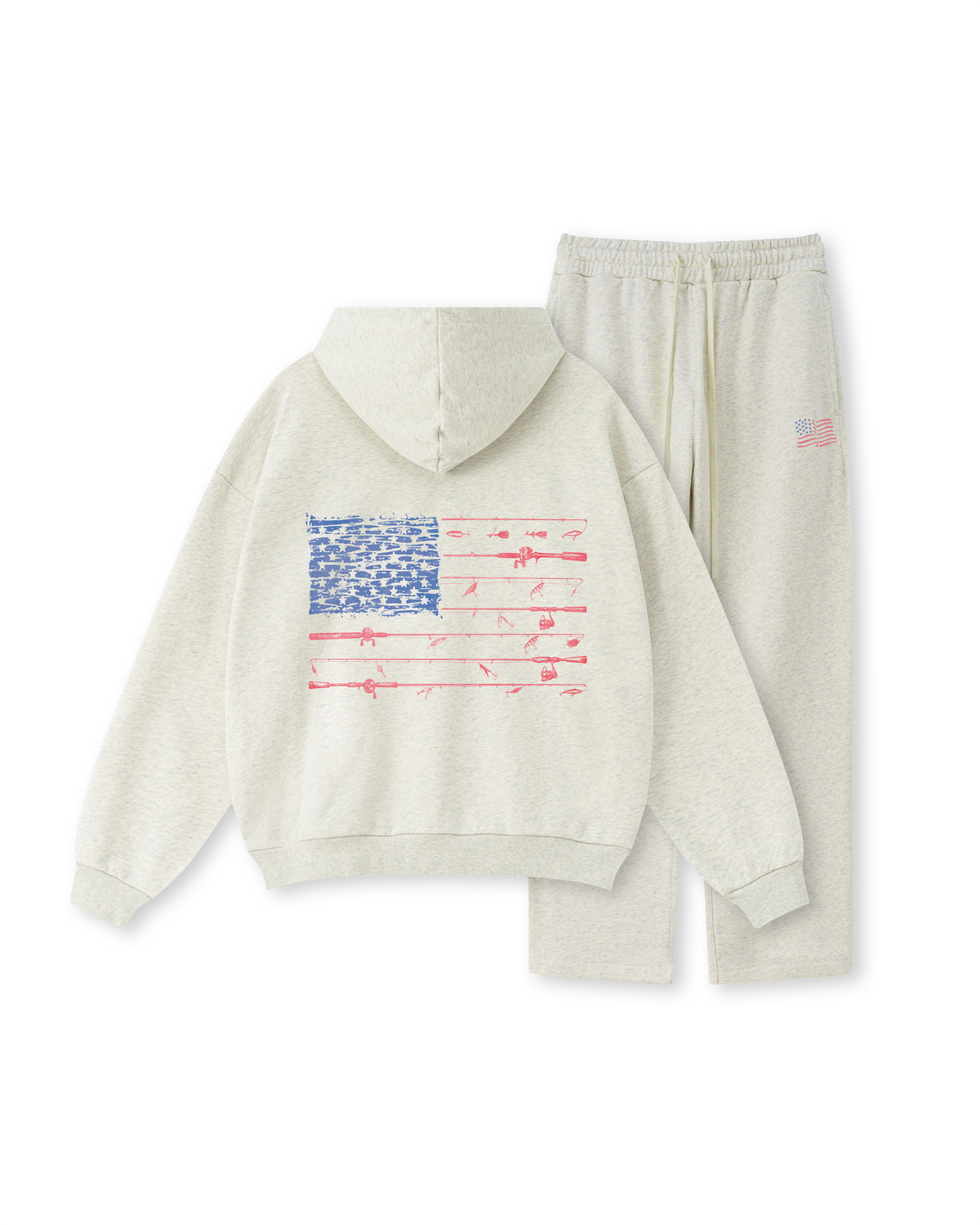All-American Fishing Flag Hoodie