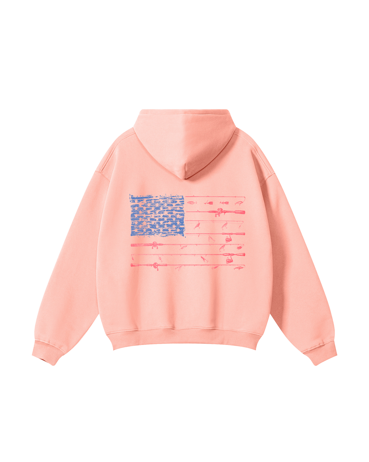 All-American Fishing Flag Hoodie