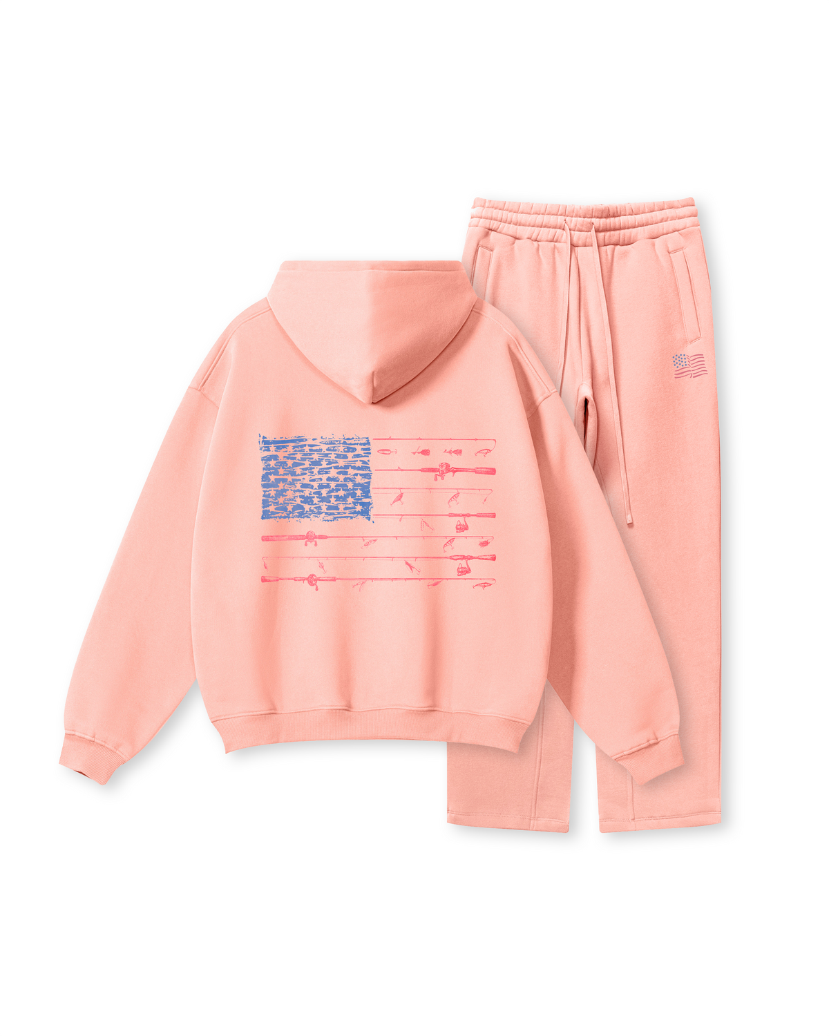 All-American Fishing Flag Hoodie