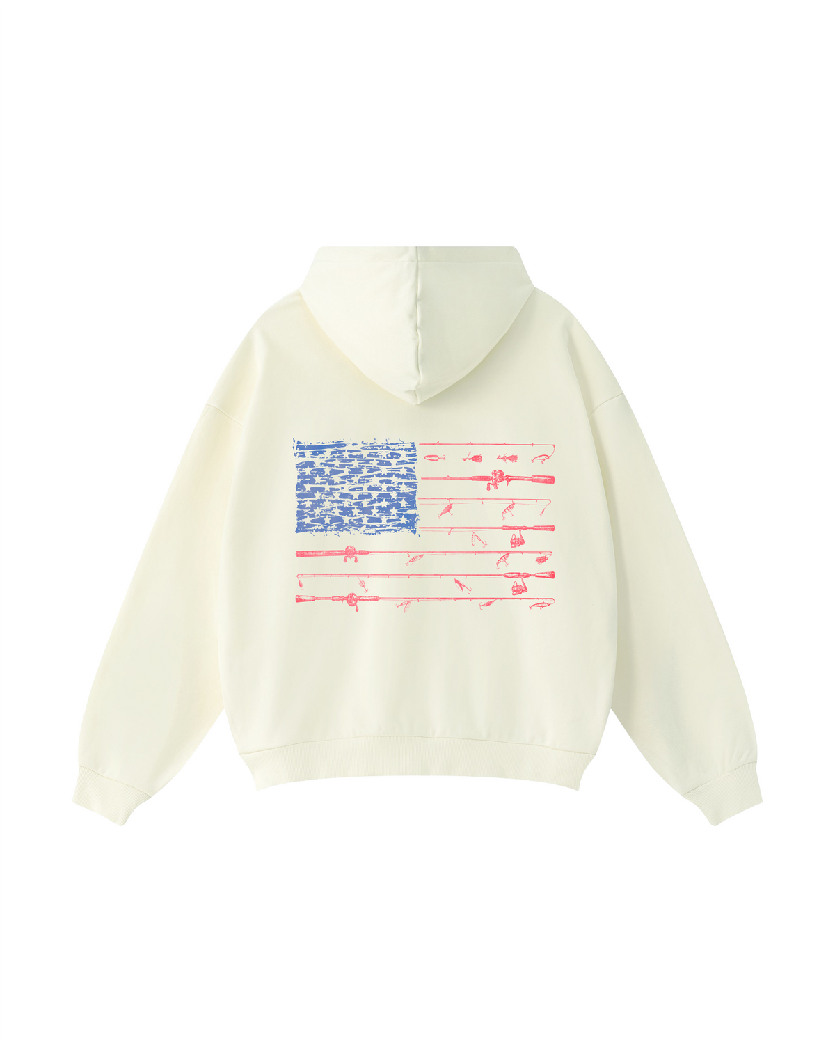 All-American Fishing Flag Hoodie