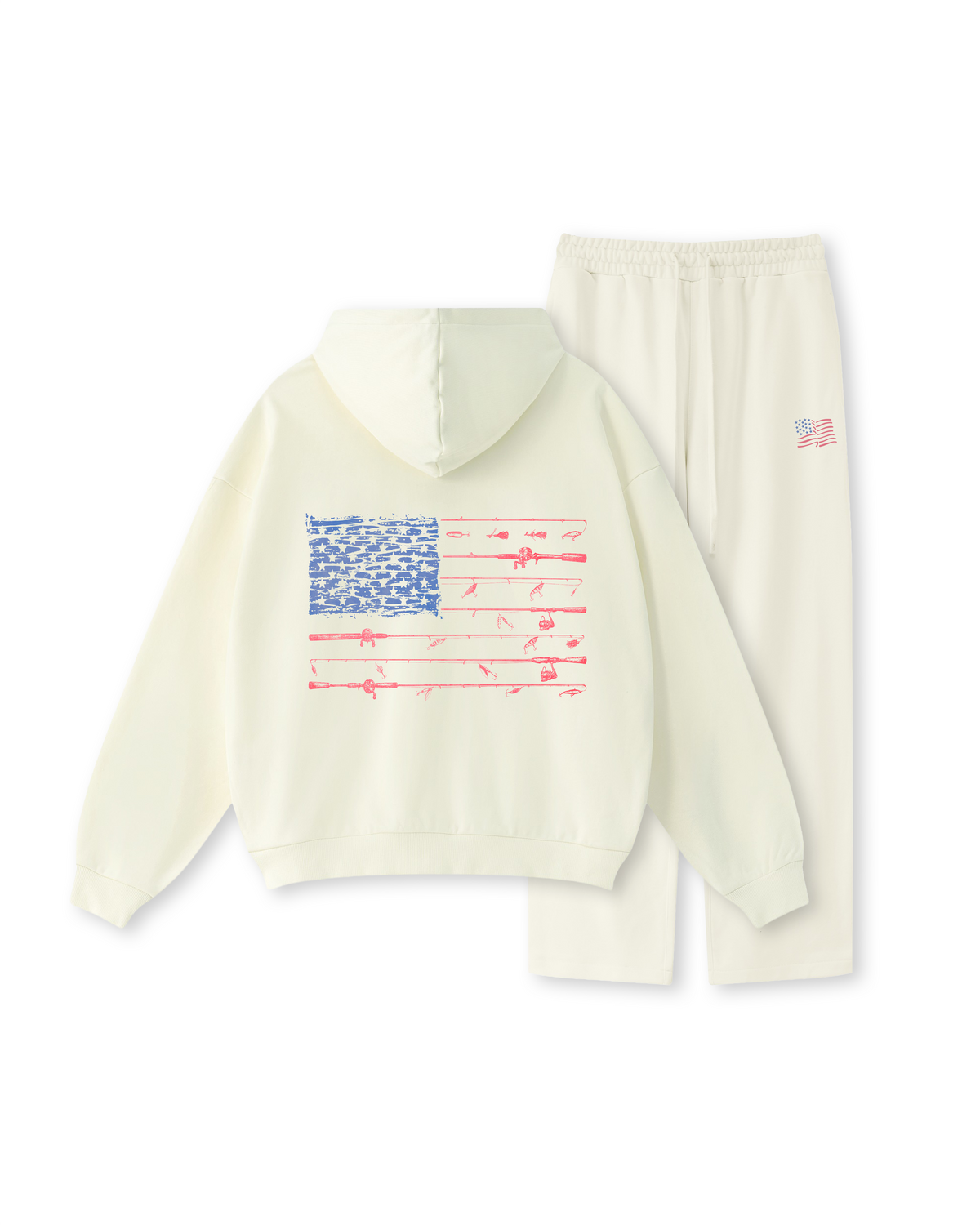 All-American Fishing Flag Hoodie