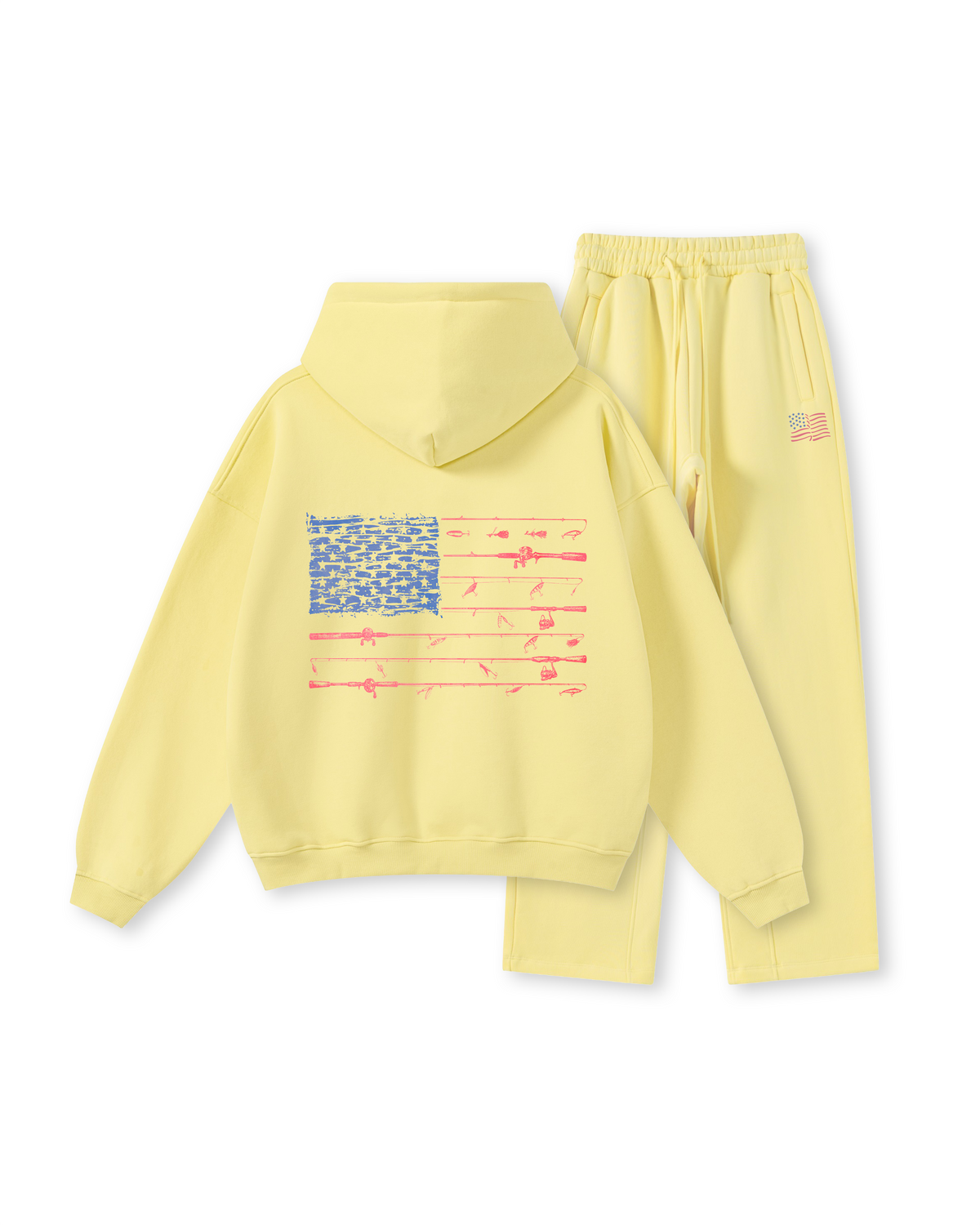 All-American Fishing Flag Hoodie