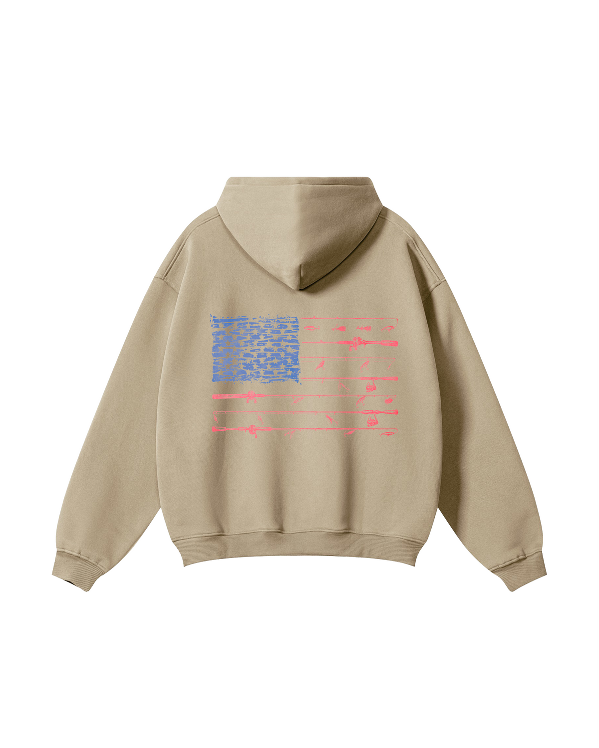 All-American Fishing Flag Hoodie