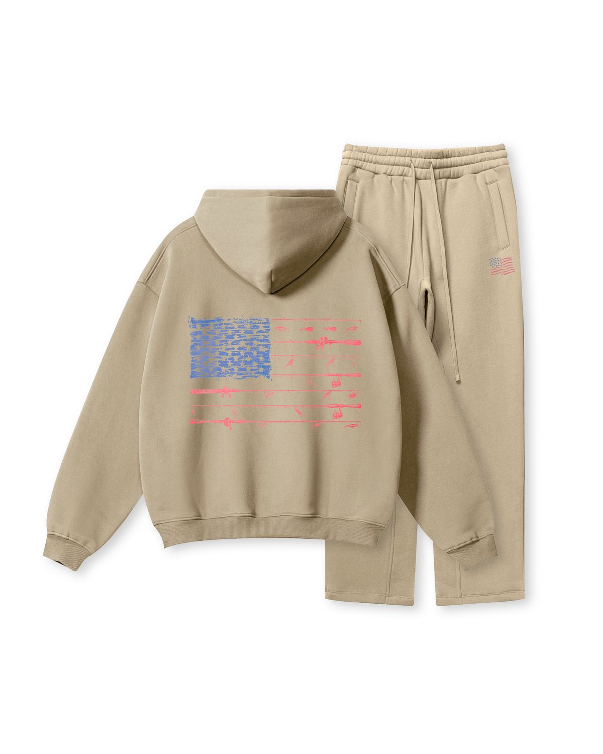 All-American Fishing Flag Hoodie