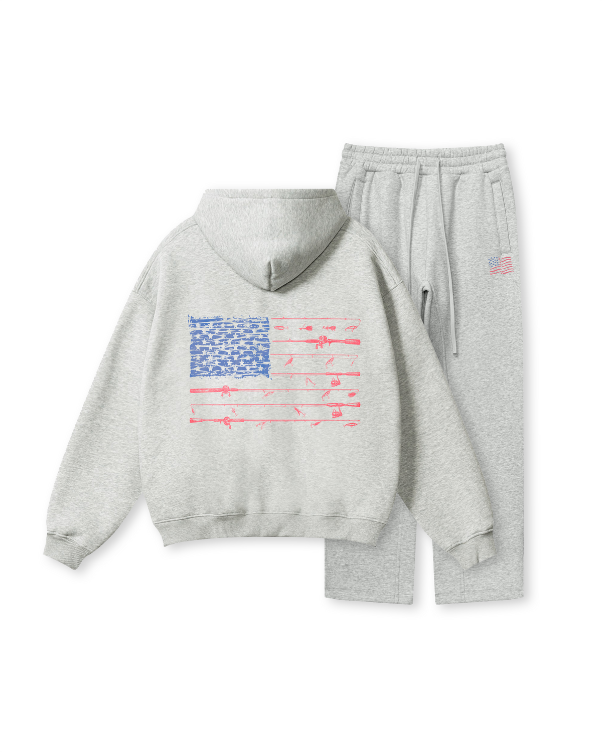All-American Fishing Flag Hoodie