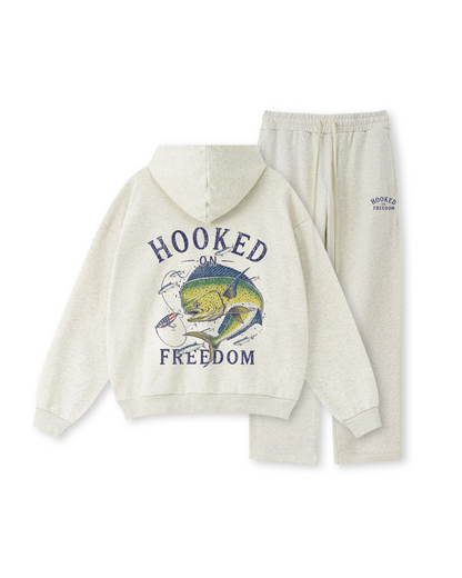 Hooked on Freedom Mahi-Mahi Fishing Hoodie