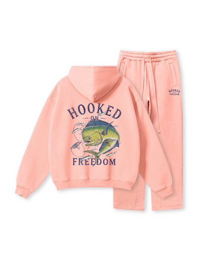 Hooked on Freedom Mahi-Mahi Fishing Hoodie