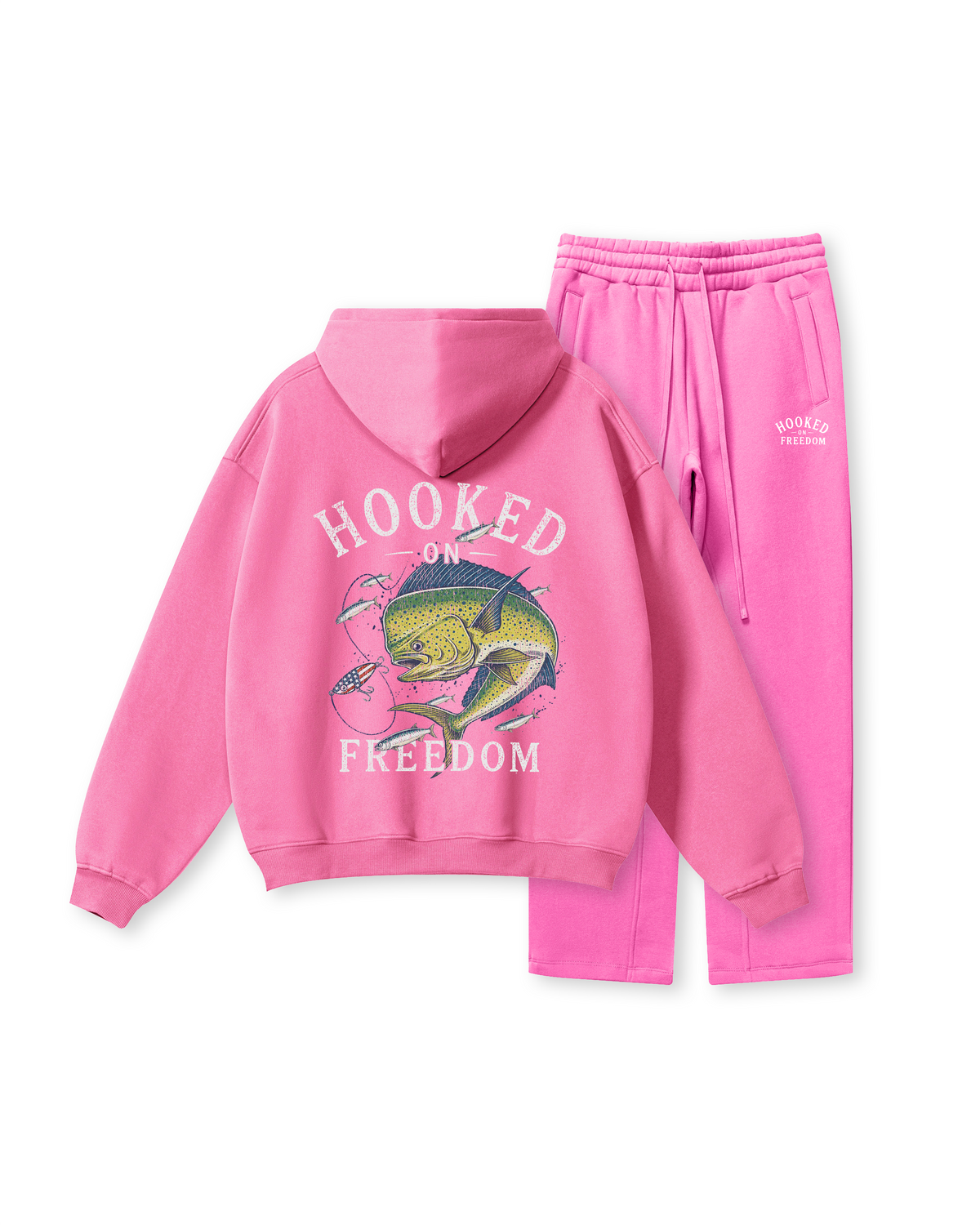 Hooked on Freedom Mahi-Mahi Fishing Hoodie