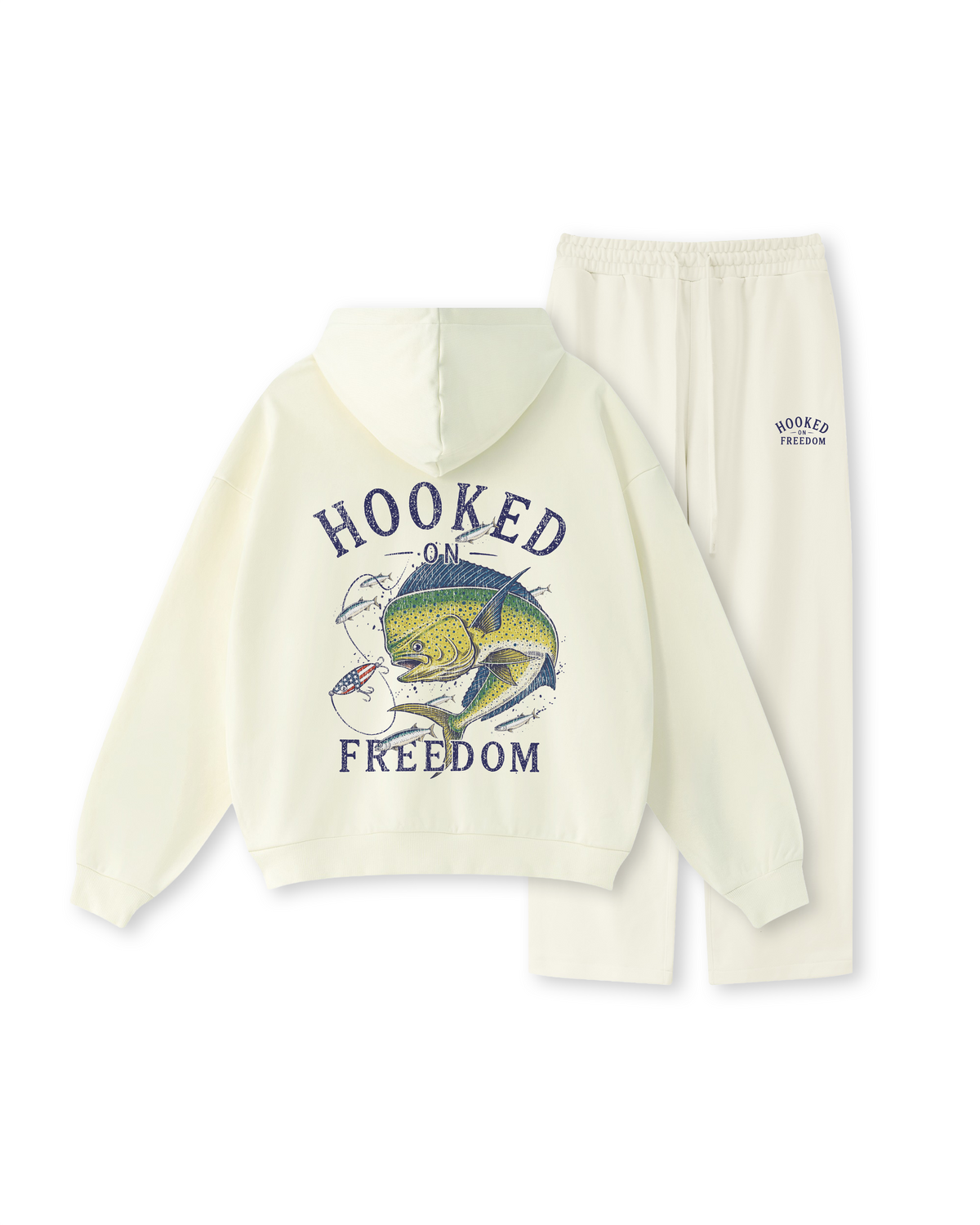 Hooked on Freedom Mahi-Mahi Fishing Hoodie