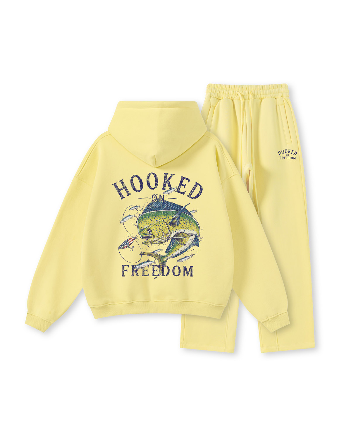 Hooked on Freedom Mahi-Mahi Fishing Hoodie