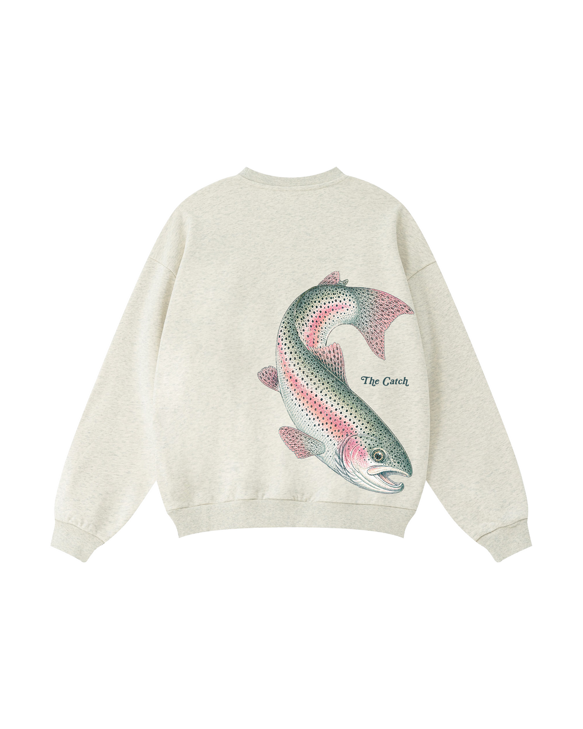 The Catch & The Keeper Rainbow Trout Couple Fishing Crewneck Set