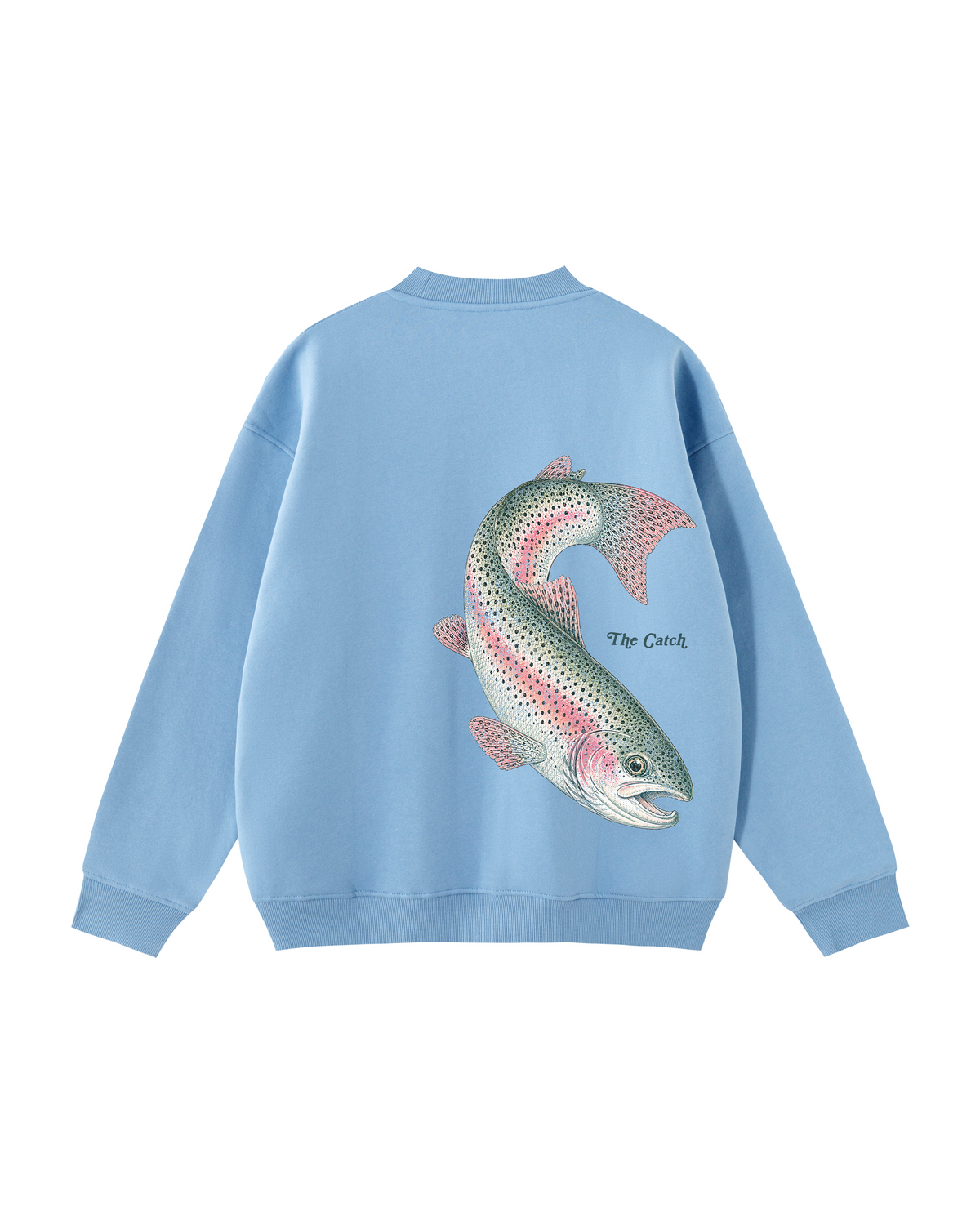 The Catch & The Keeper Rainbow Trout Couple Fishing Crewneck Set