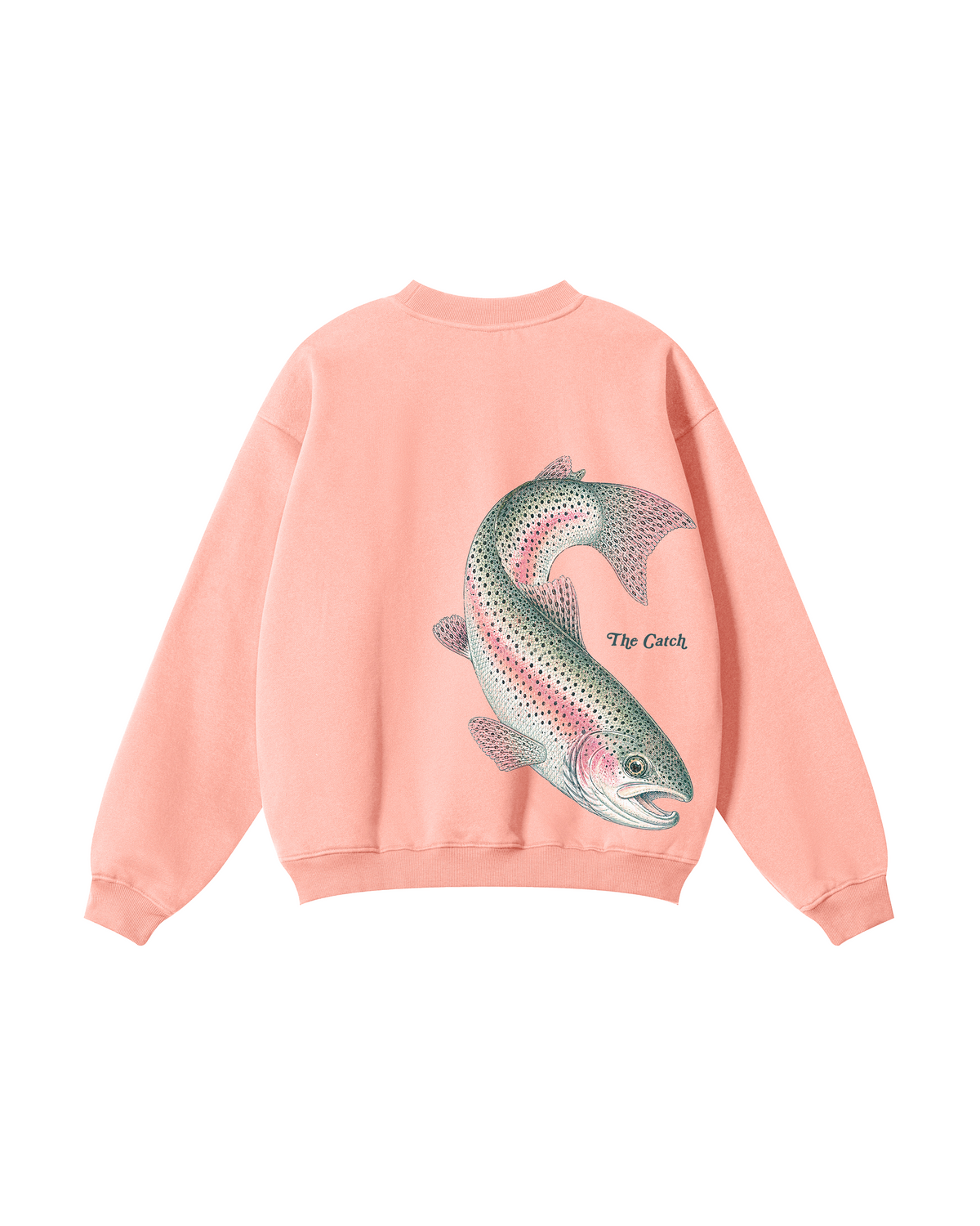 The Catch & The Keeper Rainbow Trout Couple Fishing Crewneck Set