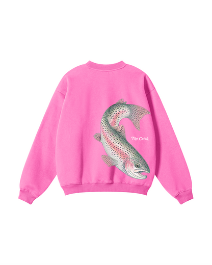 The Catch & The Keeper Rainbow Trout Couple Fishing Crewneck Set