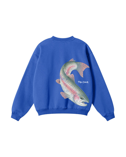 The Catch & The Keeper Rainbow Trout Couple Fishing Crewneck Set