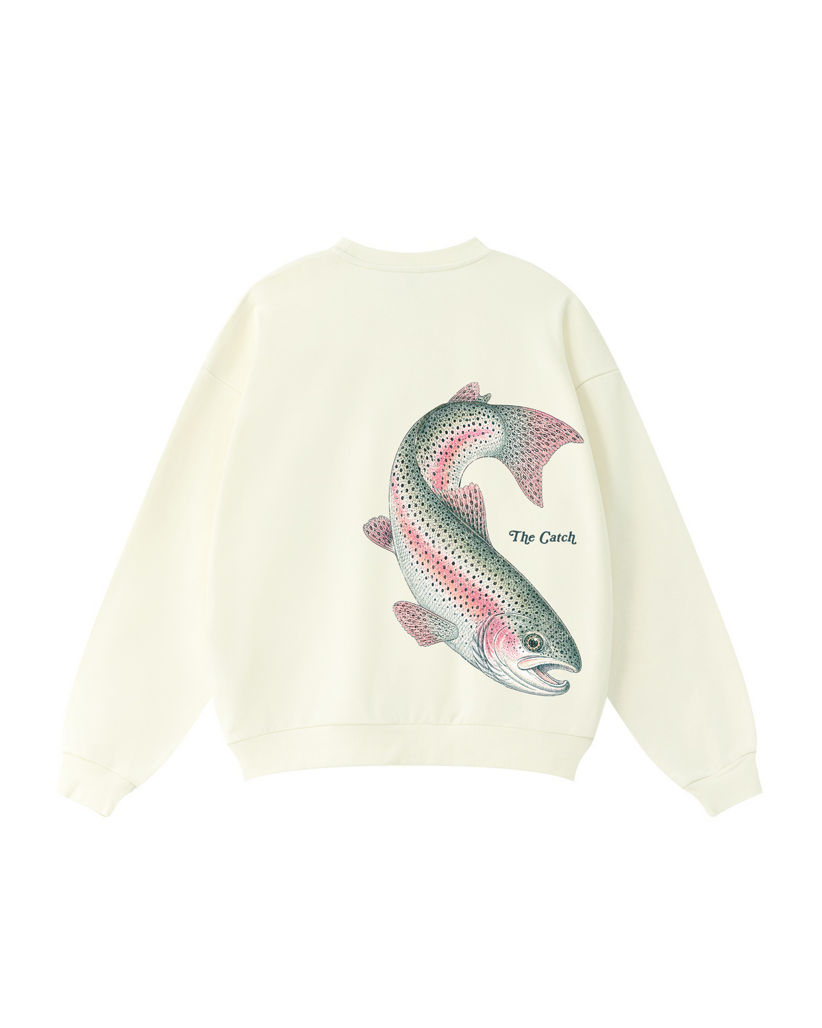 The Catch & The Keeper Rainbow Trout Couple Fishing Crewneck Set