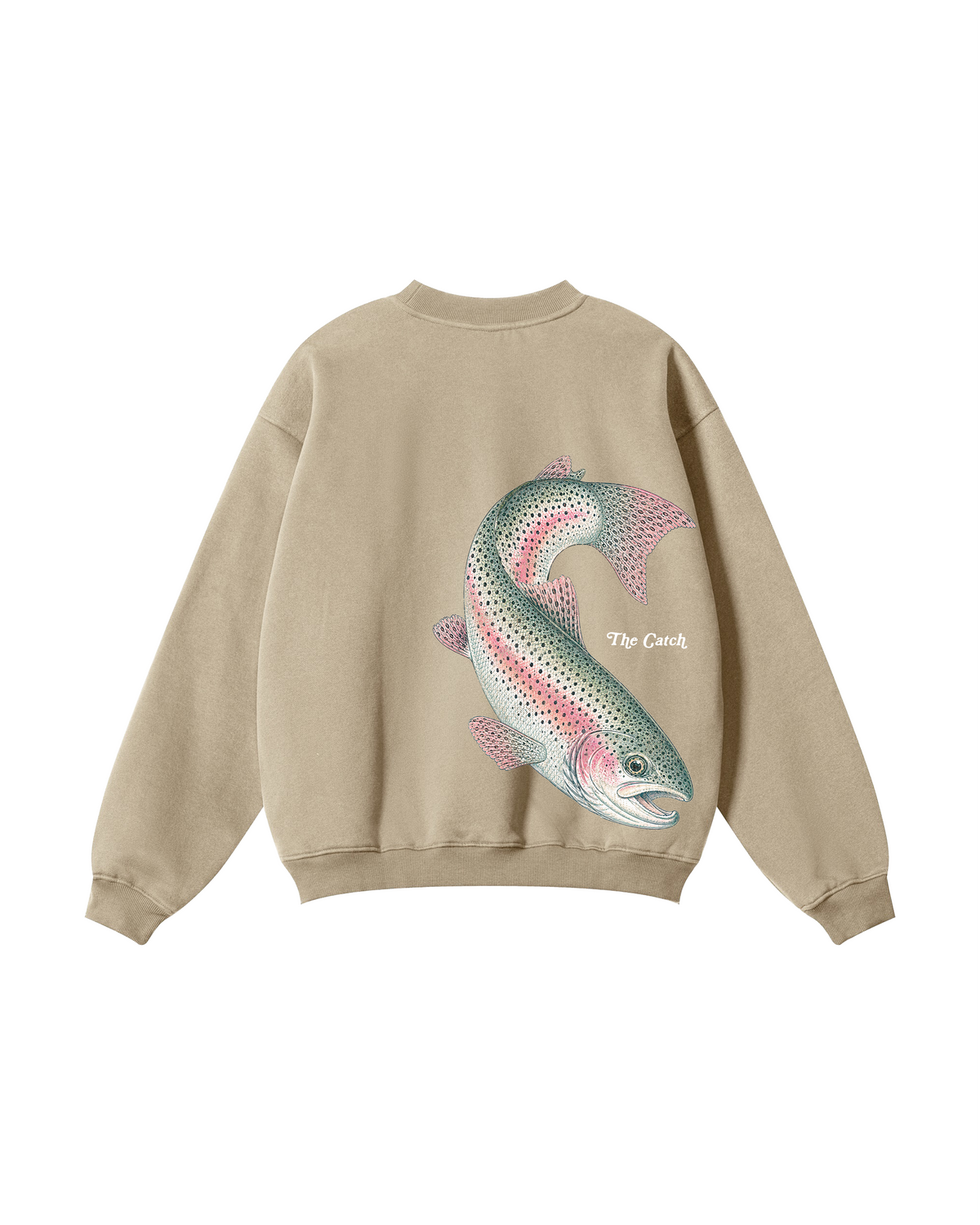 The Catch & The Keeper Rainbow Trout Couple Fishing Crewneck Set