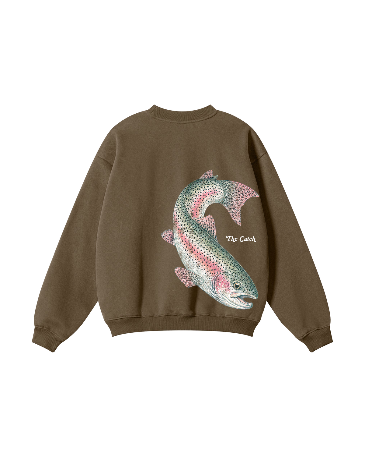 The Catch & The Keeper Rainbow Trout Couple Fishing Crewneck Set