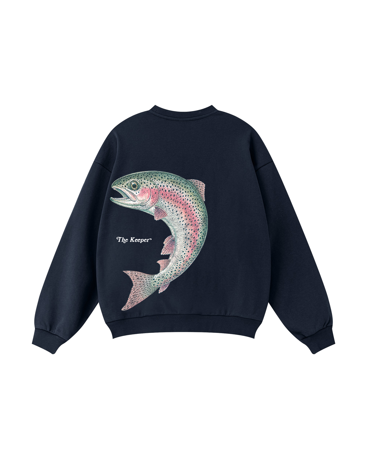 The Catch & The Keeper Rainbow Trout Couple Fishing Crewneck Set