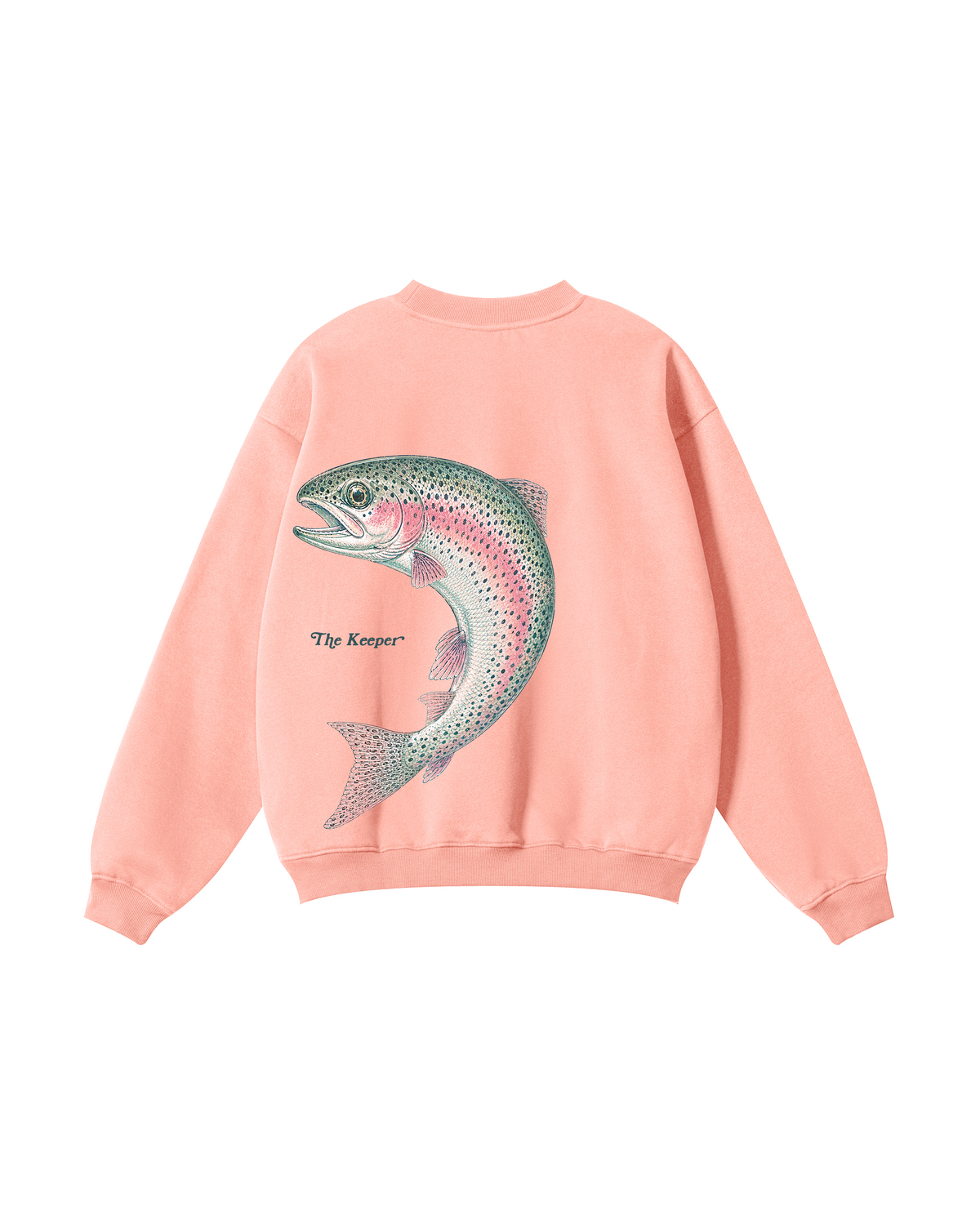 The Catch & The Keeper Rainbow Trout Couple Fishing Crewneck Set