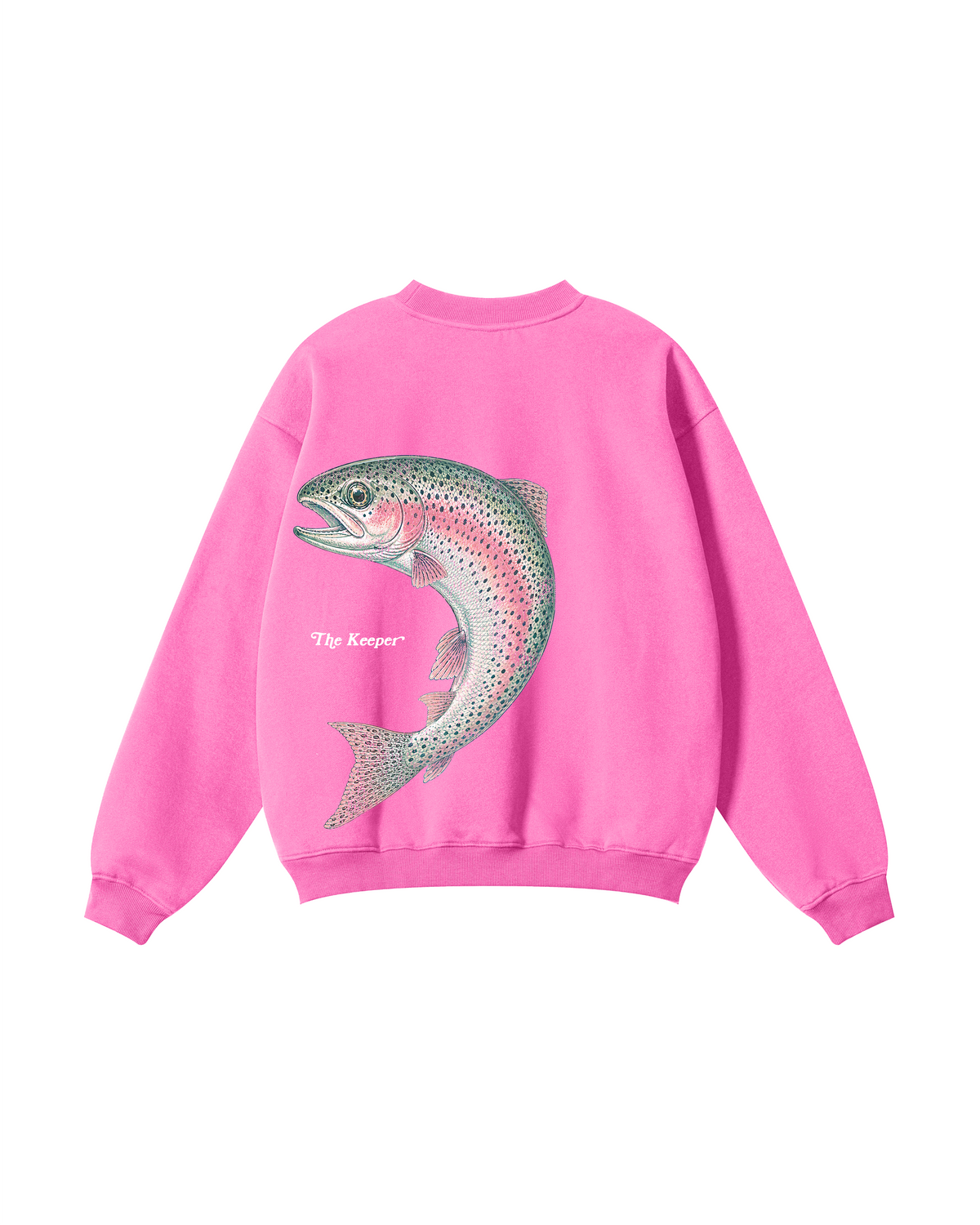 The Catch & The Keeper Rainbow Trout Couple Fishing Crewneck Set