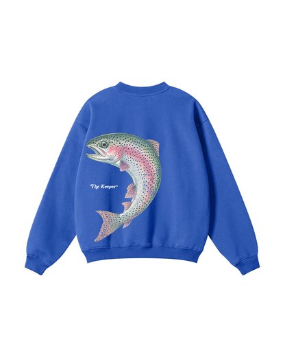 The Catch & The Keeper Rainbow Trout Couple Fishing Crewneck Set