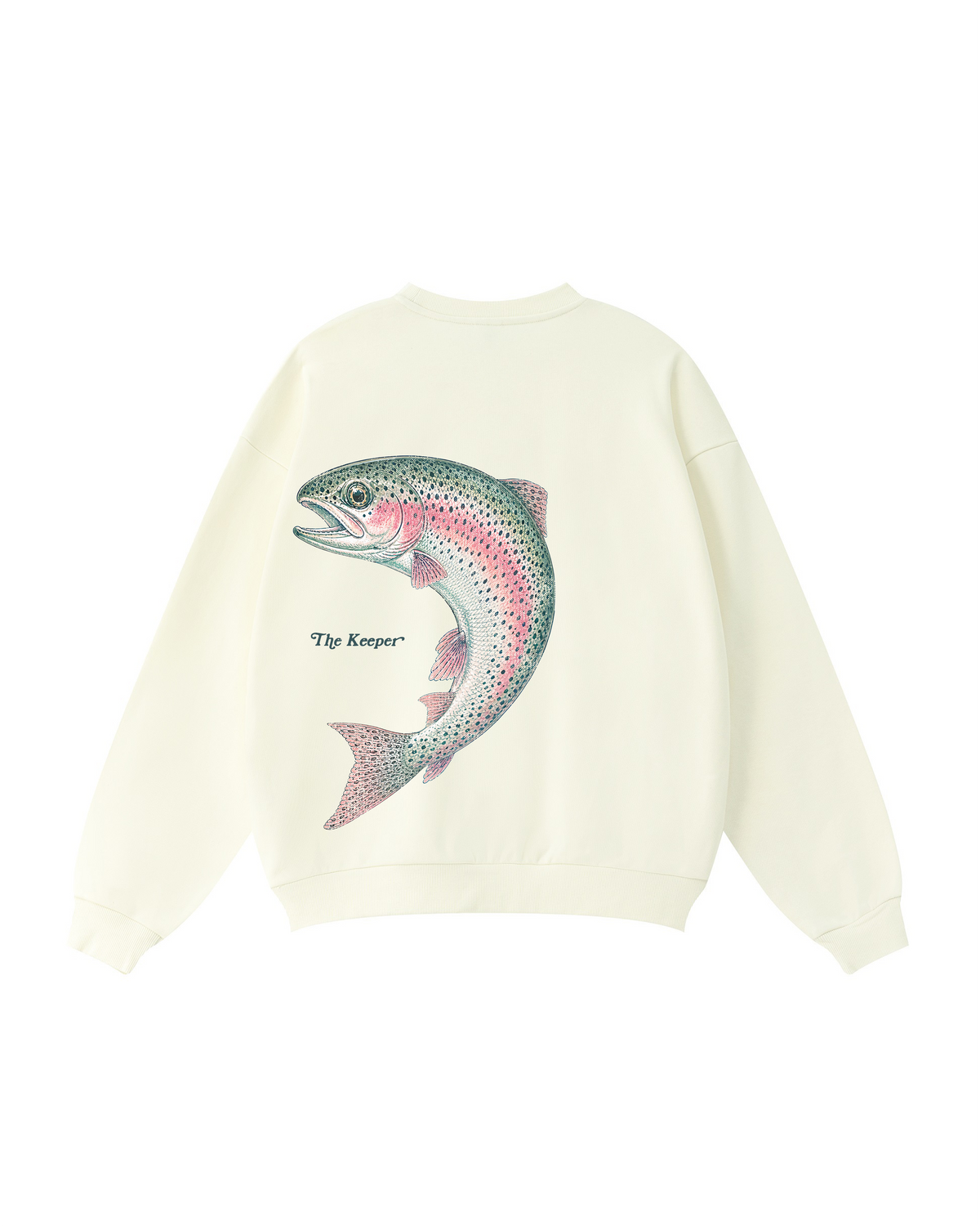 The Catch & The Keeper Rainbow Trout Couple Fishing Crewneck Set