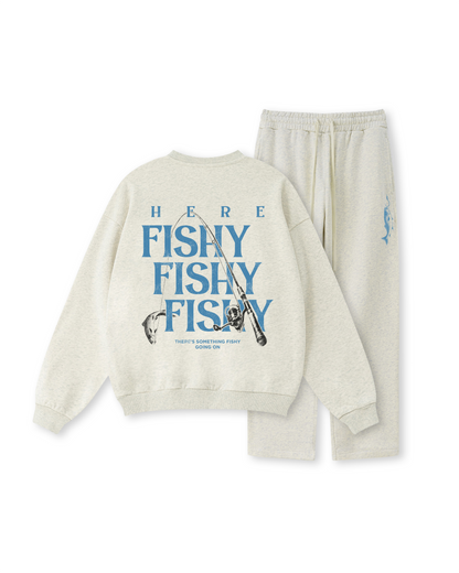 Here Fishy Fishy Fishy Crewneck