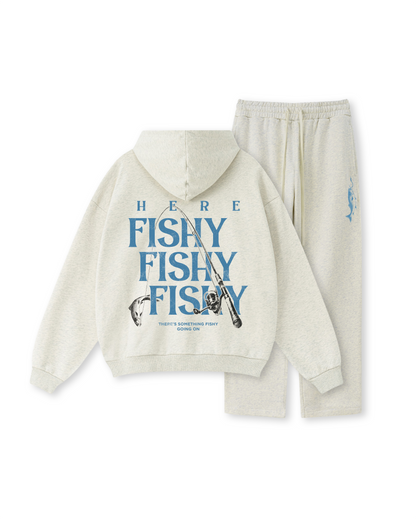 Here Fishy Fishy Fishy Fishing Hoodie
