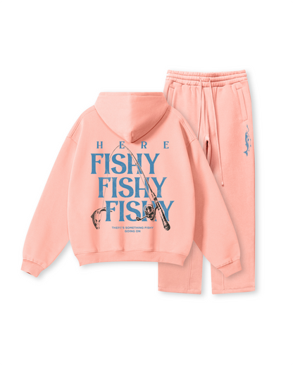 Here Fishy Fishy Fishy Fishing Hoodie