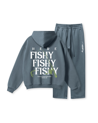 Here Fishy Fishy Fishy Fishing Hoodie