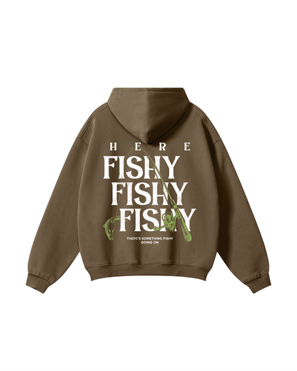 Here Fishy Fishy Fishy Fishing Hoodie