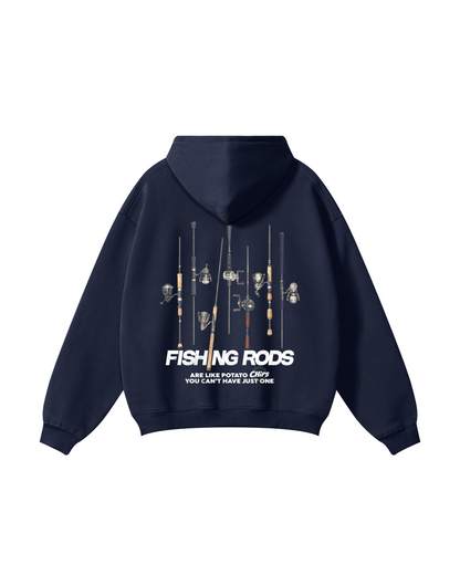 Fishing Rods Are Like Potato Chips Hoodie