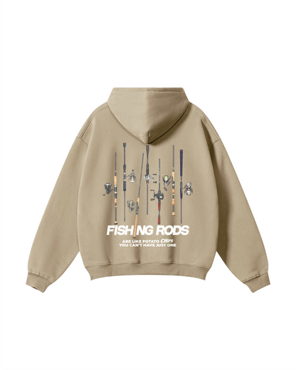 Fishing Rods Are Like Potato Chips Hoodie