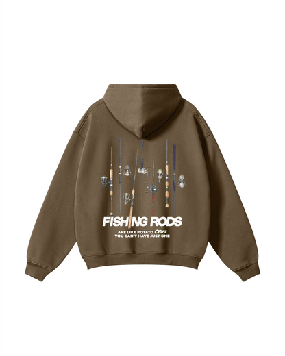 Fishing Rods Are Like Potato Chips Hoodie