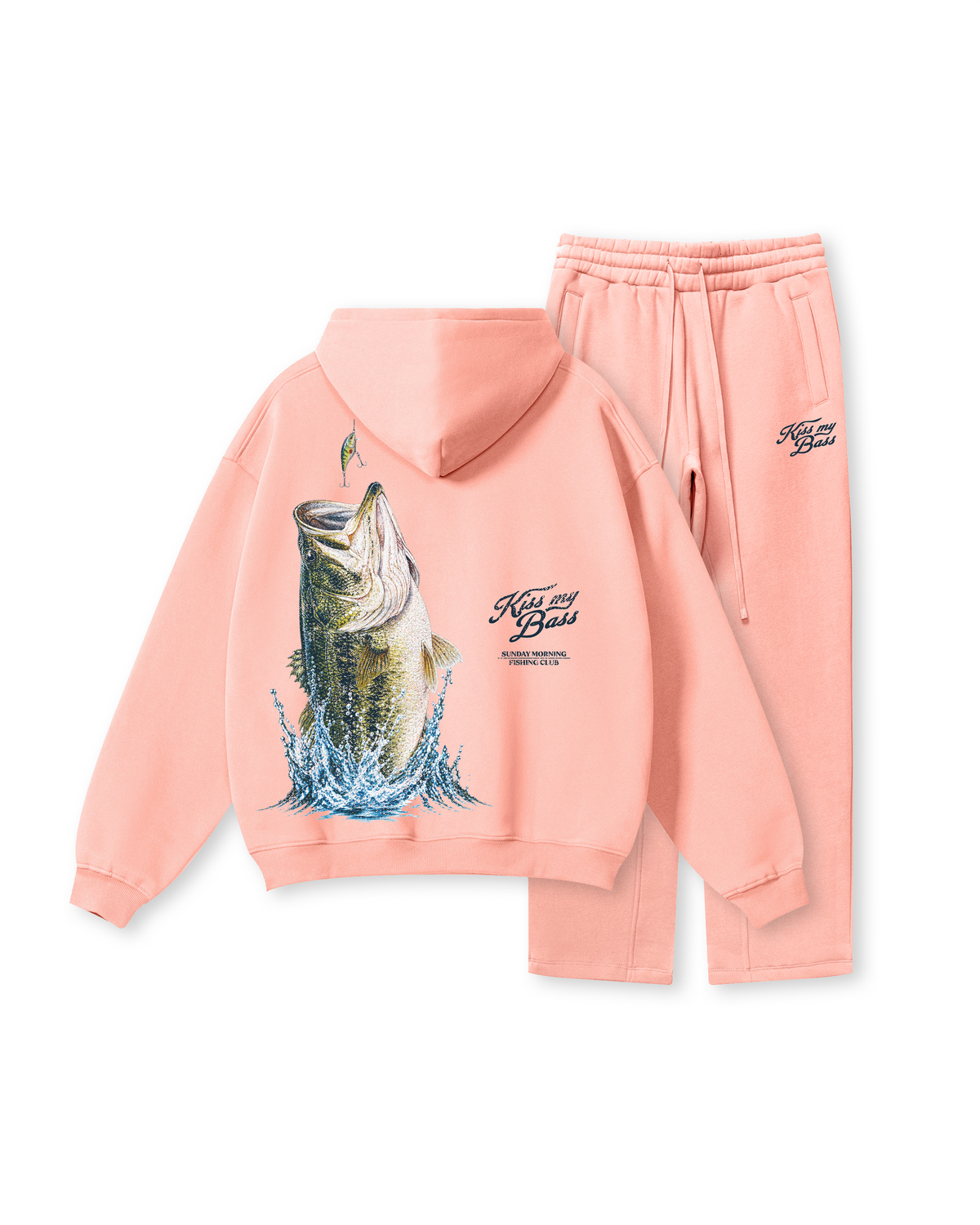 Kiss My Bass Sunday Morning Fishing Hoodie