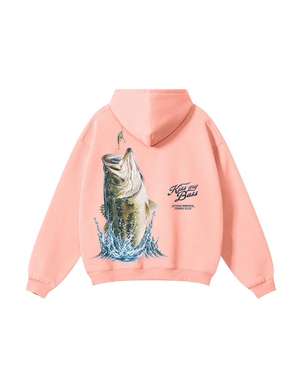 Kiss My Bass Sunday Morning Fishing Hoodie