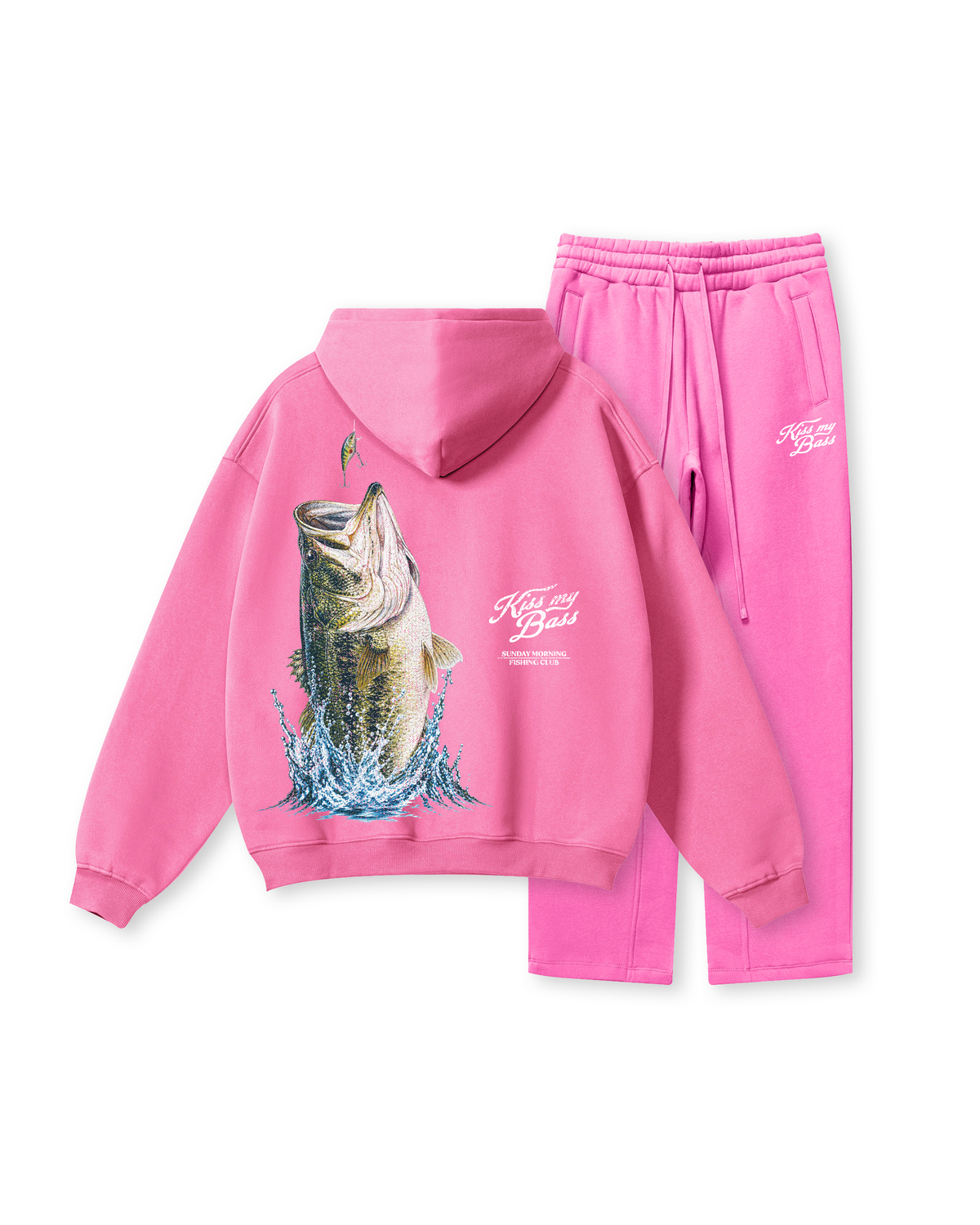 Kiss My Bass Sunday Morning Fishing Hoodie