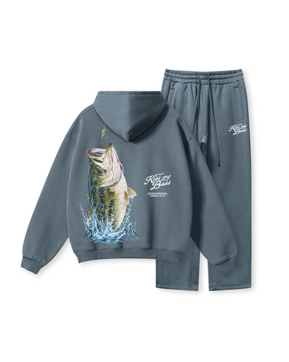 Kiss My Bass Sunday Morning Fishing Hoodie