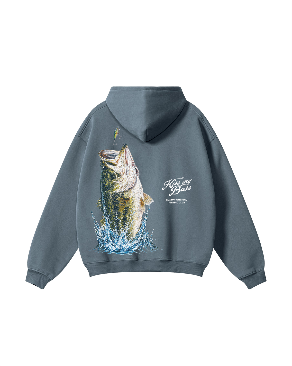Kiss My Bass Sunday Morning Fishing Hoodie
