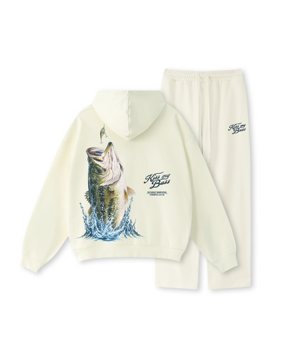Kiss My Bass Sunday Morning Fishing Hoodie